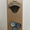 Wooden Wall Mounted Bottle Opener with 'Save Water Drink Beer' Design - Magnetic Cap Catcher Feature - Ideal Father's Day, Birthday Gift - Image 2