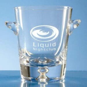 Personalised Engraved Handmade Bubble Base Ice Bucket 0.8ltr